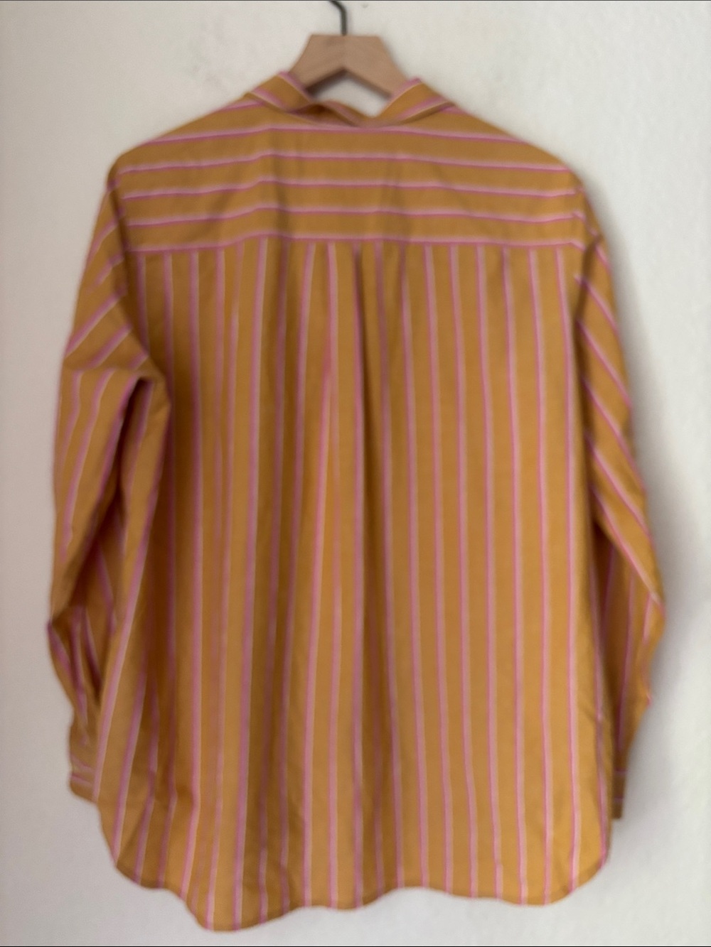 Classic GAP preppy striped Yellow  and pink Button-Down shirt size XL - Picture 5 of 5